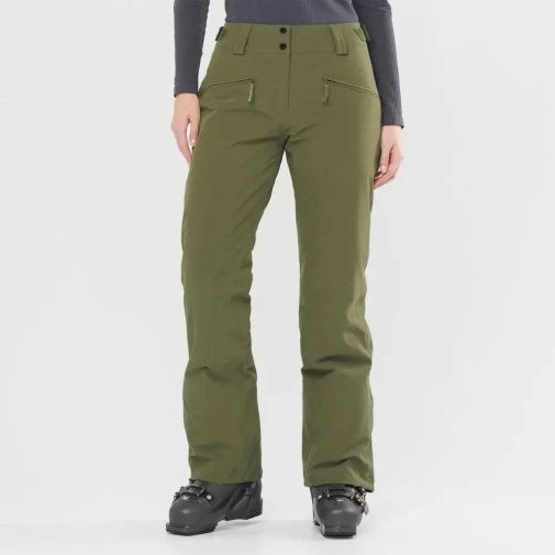 Calça De Esqui Salomon Edge Feminino Verde Oliva | PT U79186